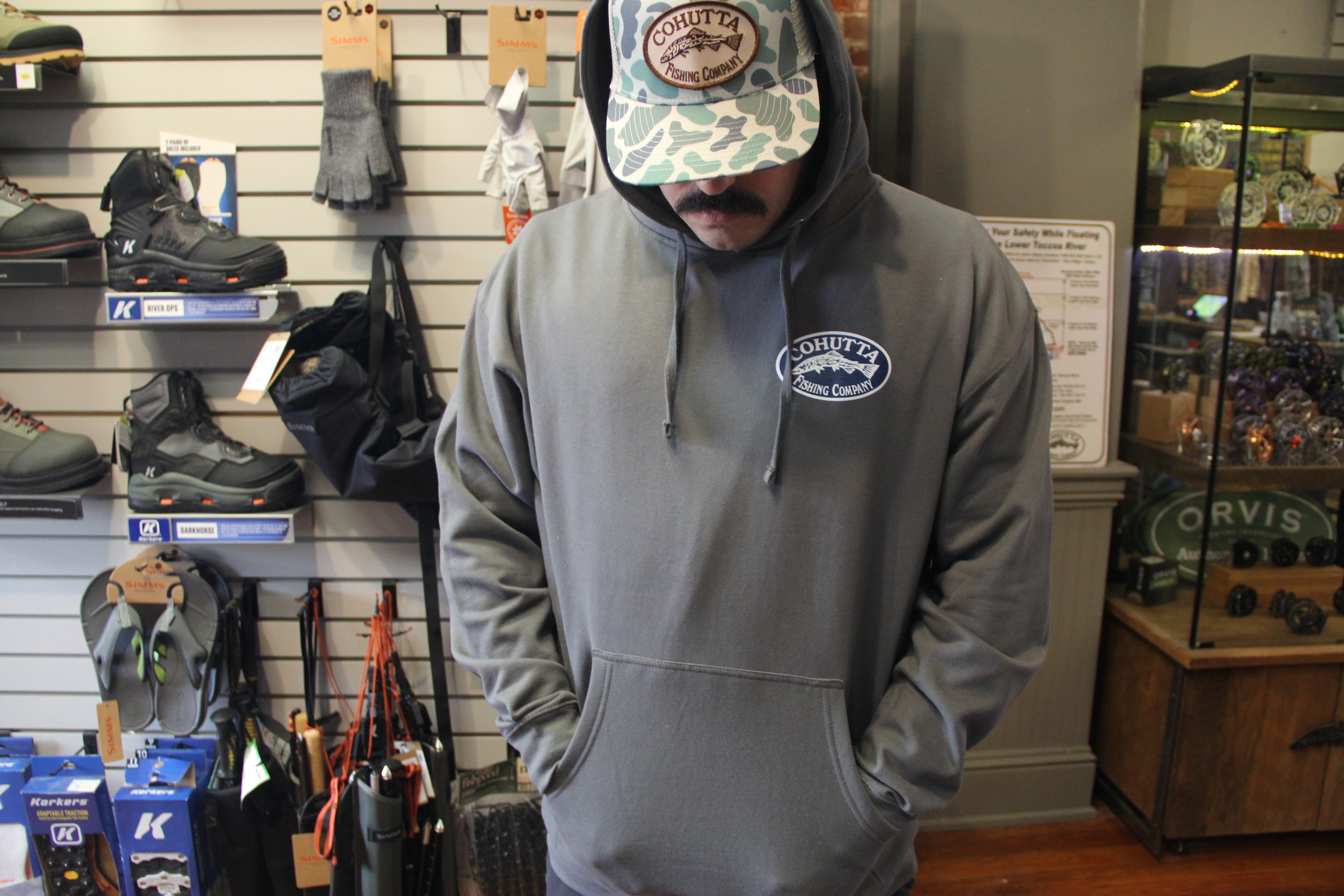 CFC Elk Hair Caddis Hoody Grey