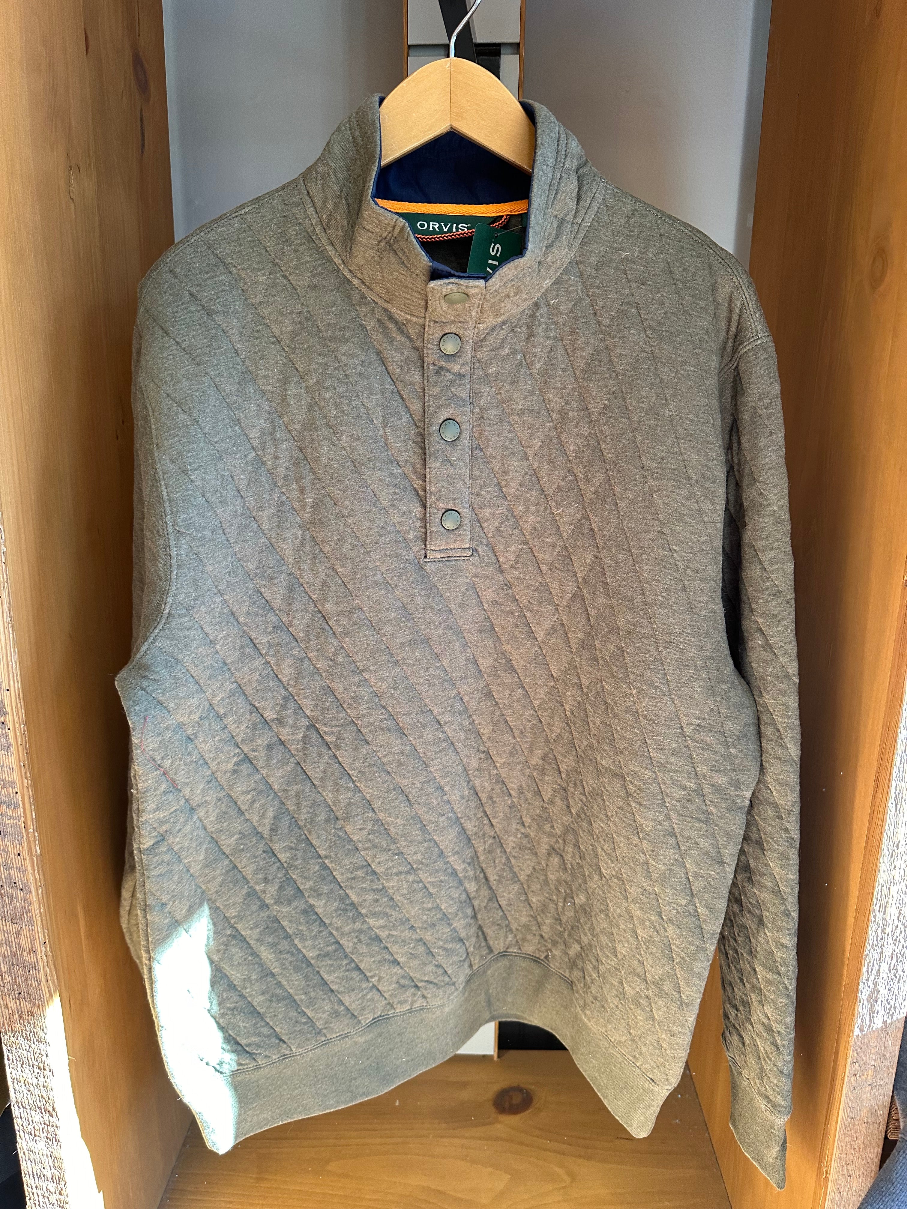 Orvis Quilted Snap Sweatshirt