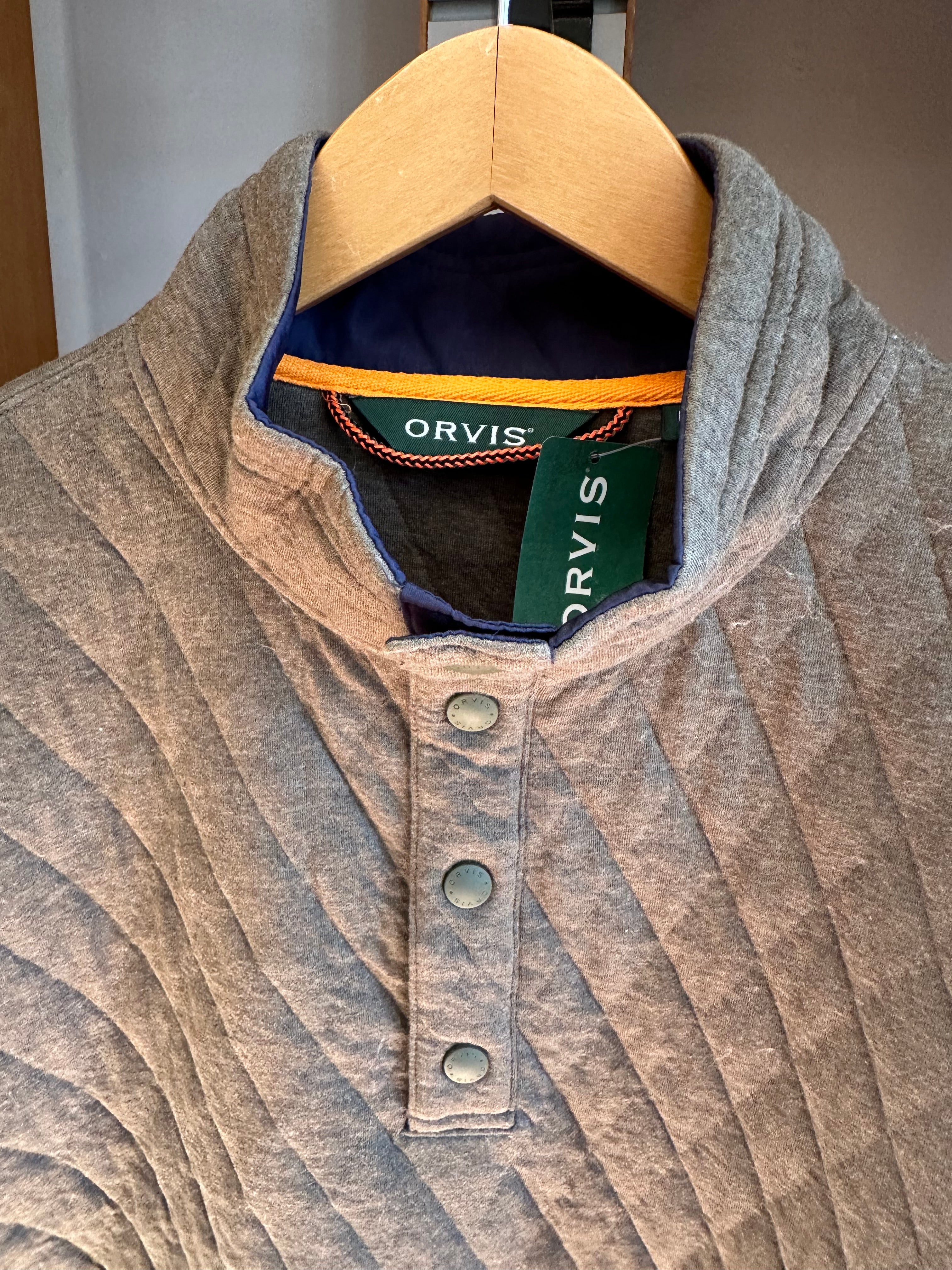 Orvis Quilted Snap Sweatshirt