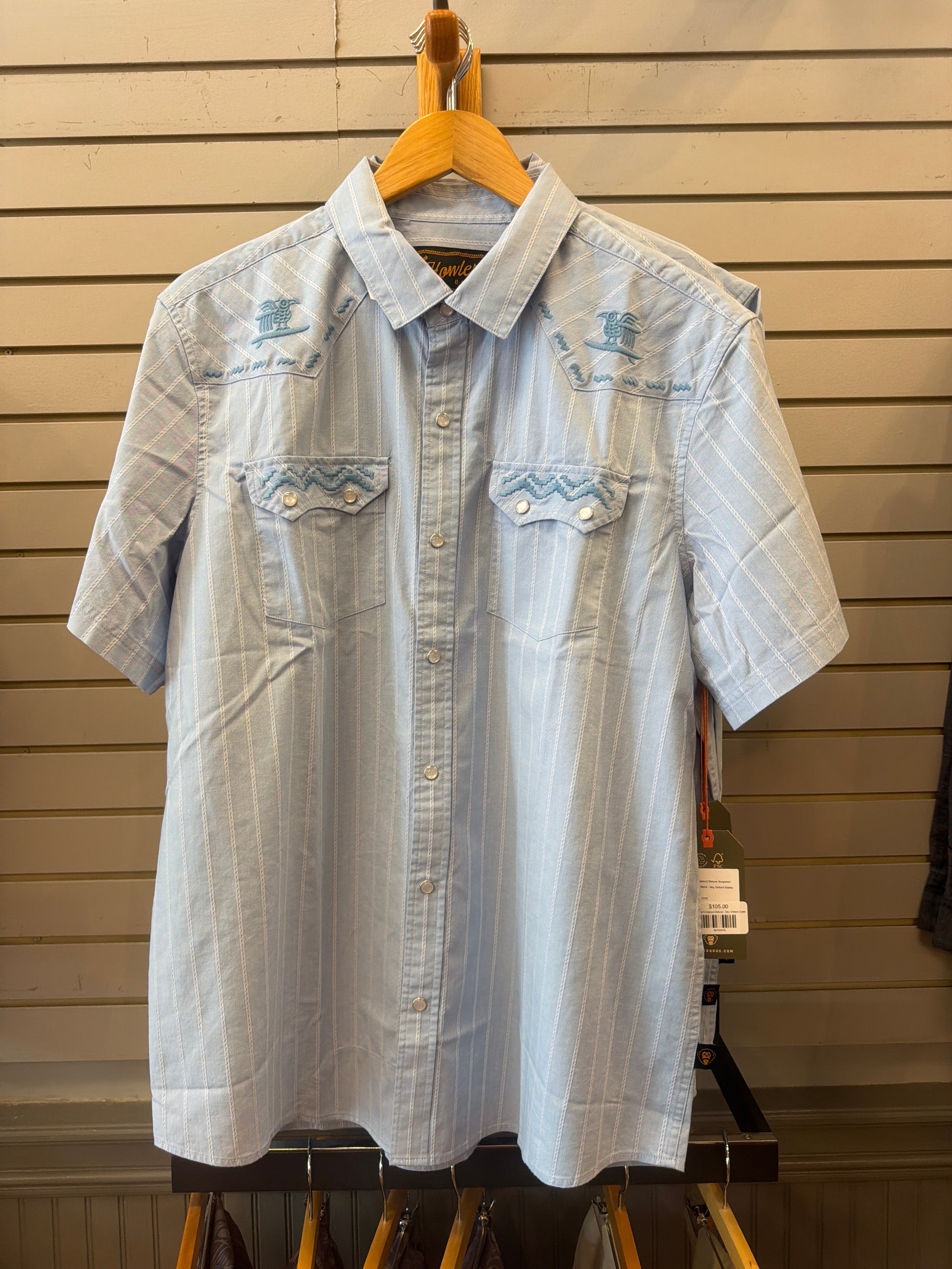 Howler Crosscut Deluxe - Sky Oxford Dobby