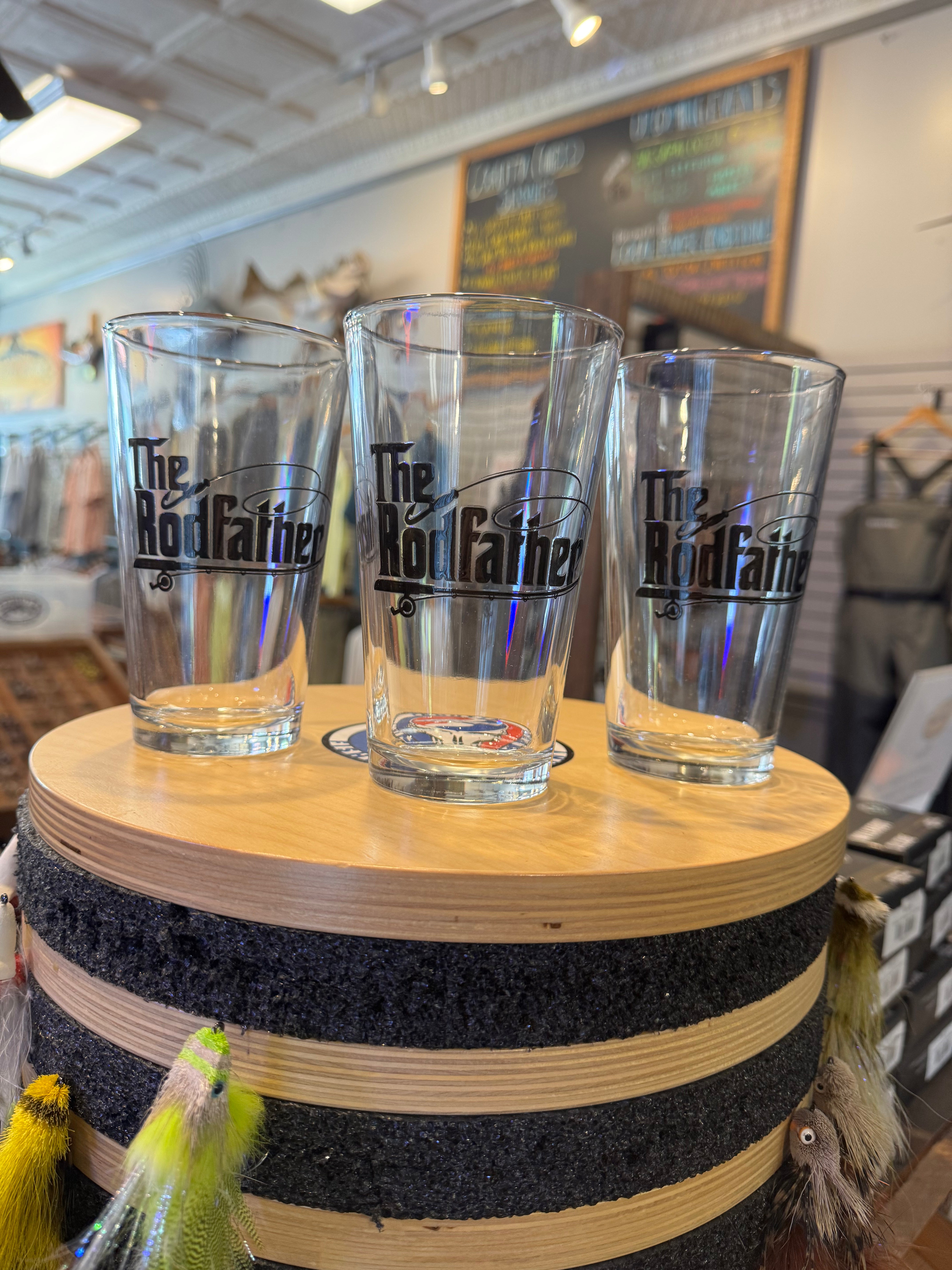 Rod Father Pint Glass