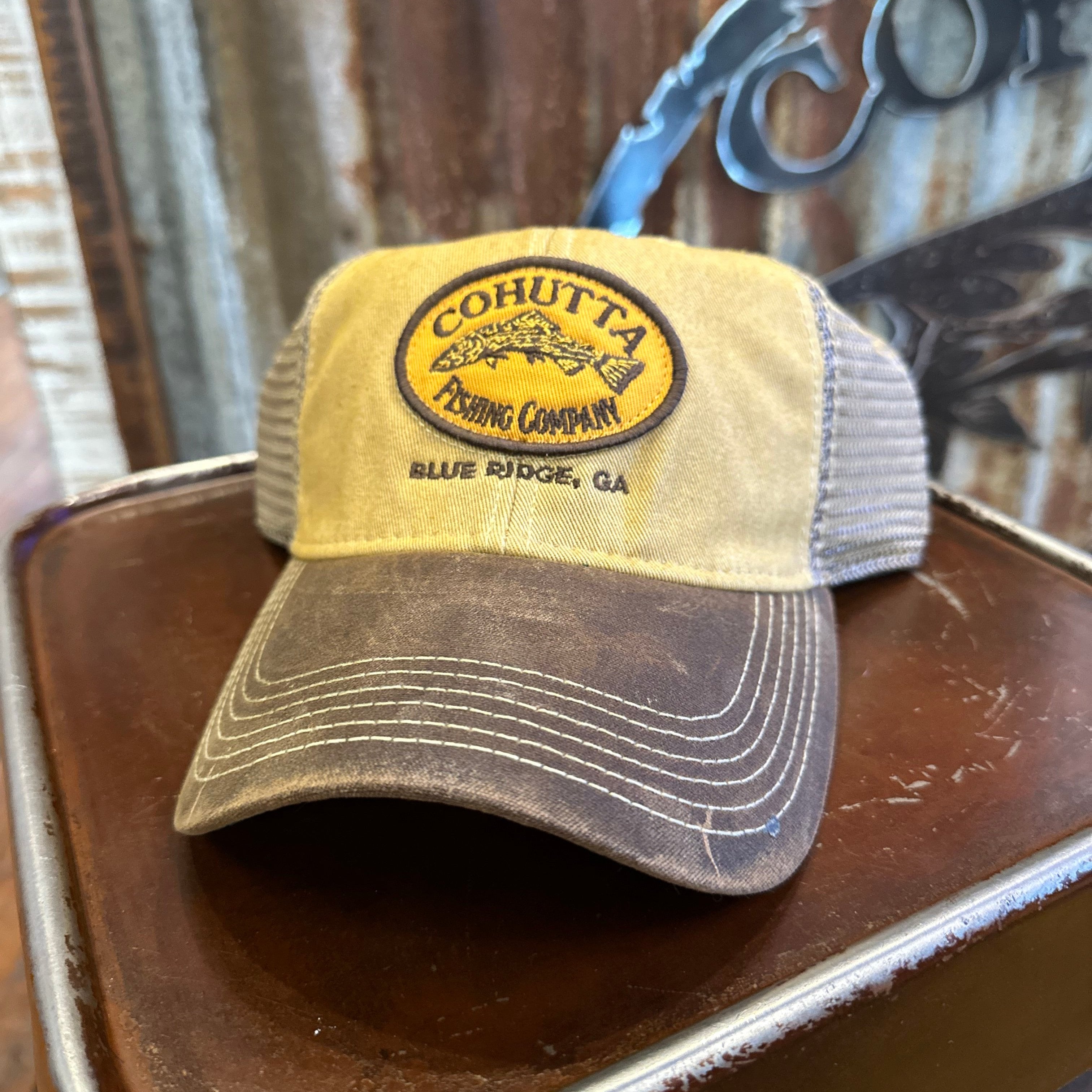 CFC Logo Tan/Waxed Trucker