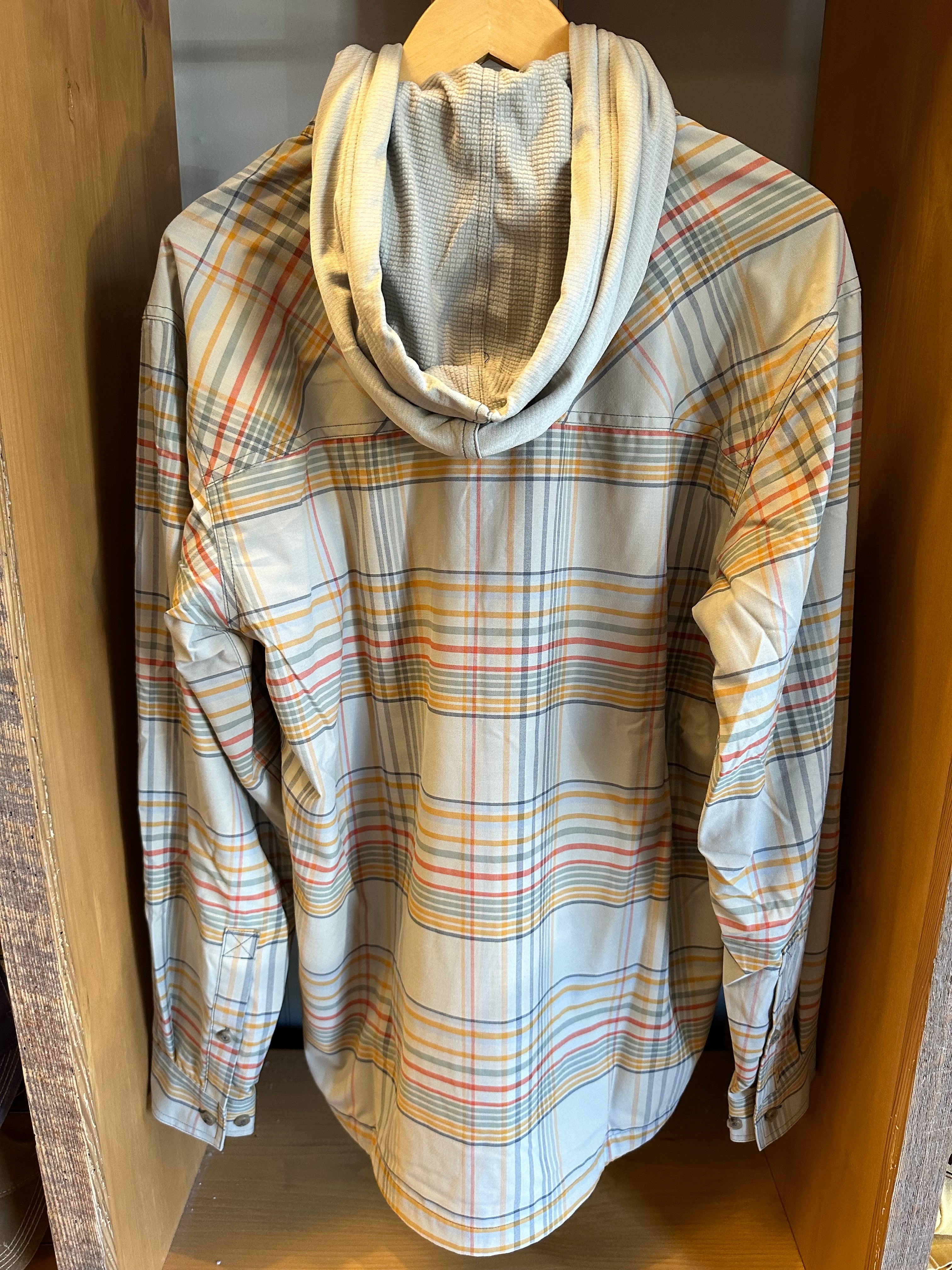 Simms Cold weather Hoody - Stone Neo Plaid